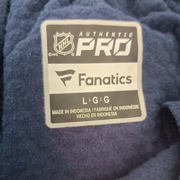 L🏒NHL Montreal Canadiens Fanatics Heather Navy Authentic Jogger Sweatpants - Picture 9 of 9